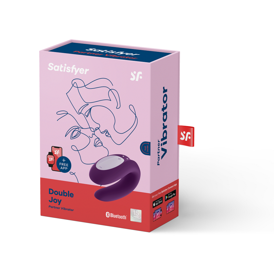 SATISFYER DOUBLE JOY CON APP VIOLET