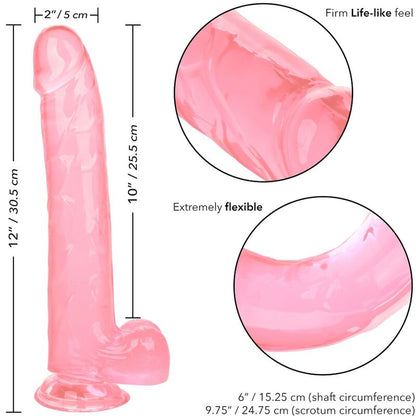 DILDO QUEEN TAILLE CALEX - ROSE 25,5 CM