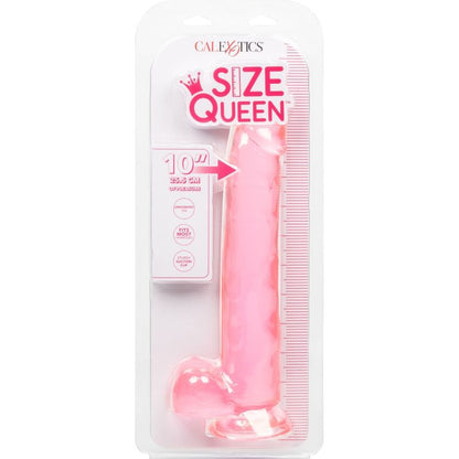 DILDO QUEEN TAILLE CALEX - ROSE 25,5 CM