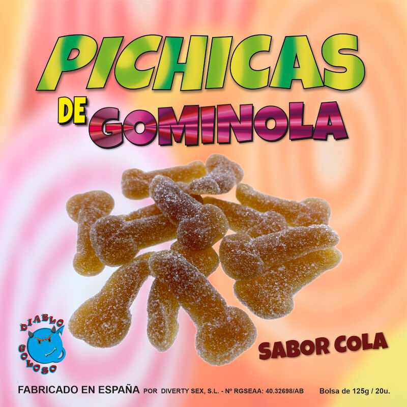 BONBON DIABLO PICANTE - GUMMY PENIS COLA 125g