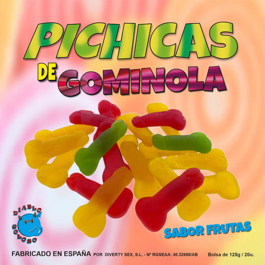 DIABLO PICANTE - FRUITS DE PÉNIS GOMMÉS 125g