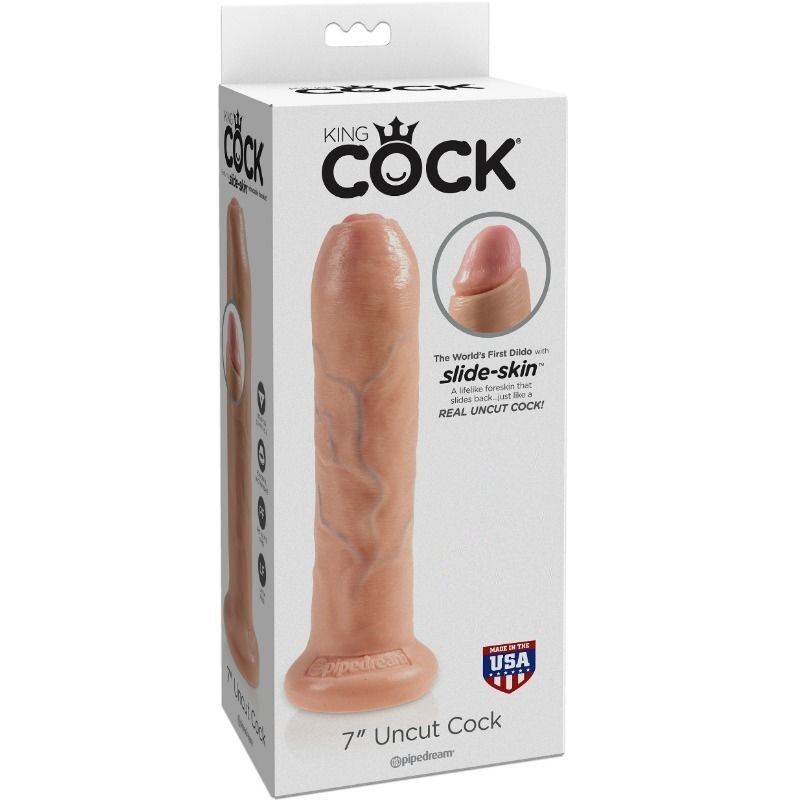 KING COCK REALISTIC DILDO UNCUT Chair 21 CM