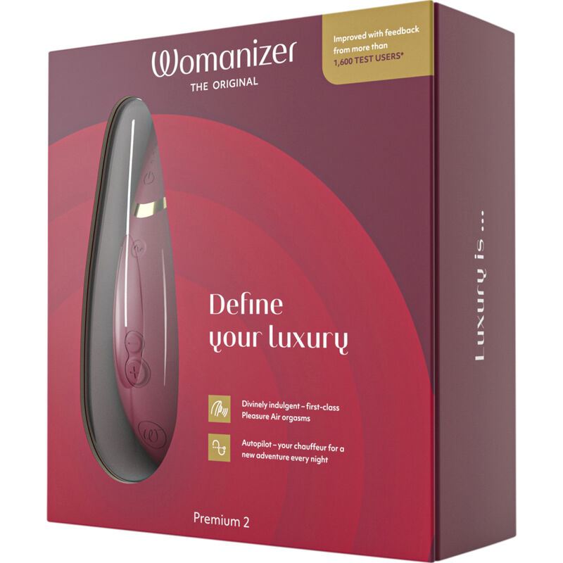 WOMANIZER - STIMULATEUR CLITORAL PREMIUM 2 BORDEAUX