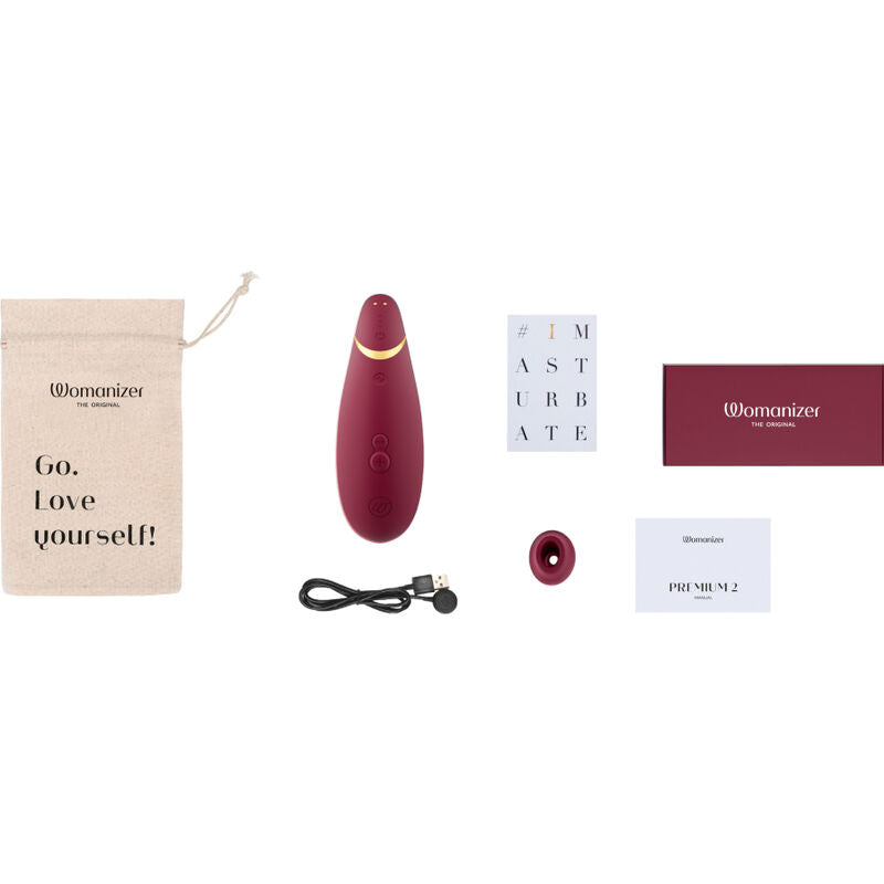 WOMANIZER - STIMULATEUR CLITORAL PREMIUM 2 BORDEAUX