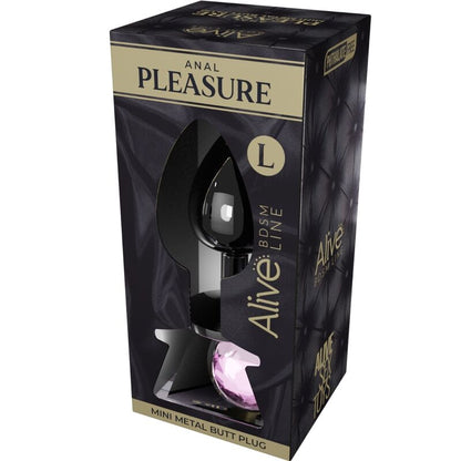 ALIVE - MINI PLUG DE PLAISIR ANAL MÉTAL ROSE TAILLE L/M/S