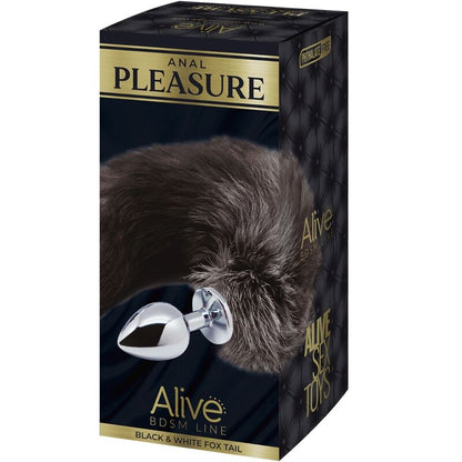 ALIVE - PLUG DE PLAISIR ANAL QUEUE DE RENARD EN MÉTAL TAILLE L/M/S