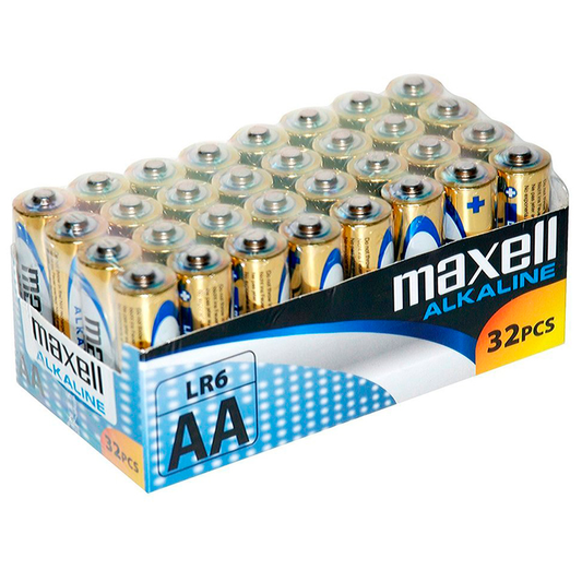 PACK MAXELL PILE ALCALINA AA LR6 * 32 UDS