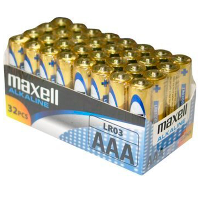 PACK MAXELL BATTERIE AAA LR03 * 32 UDS