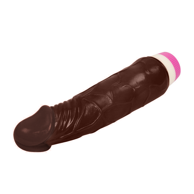 WAVES OF PLEASURE VIBRATOR 19.5 CM BROWN